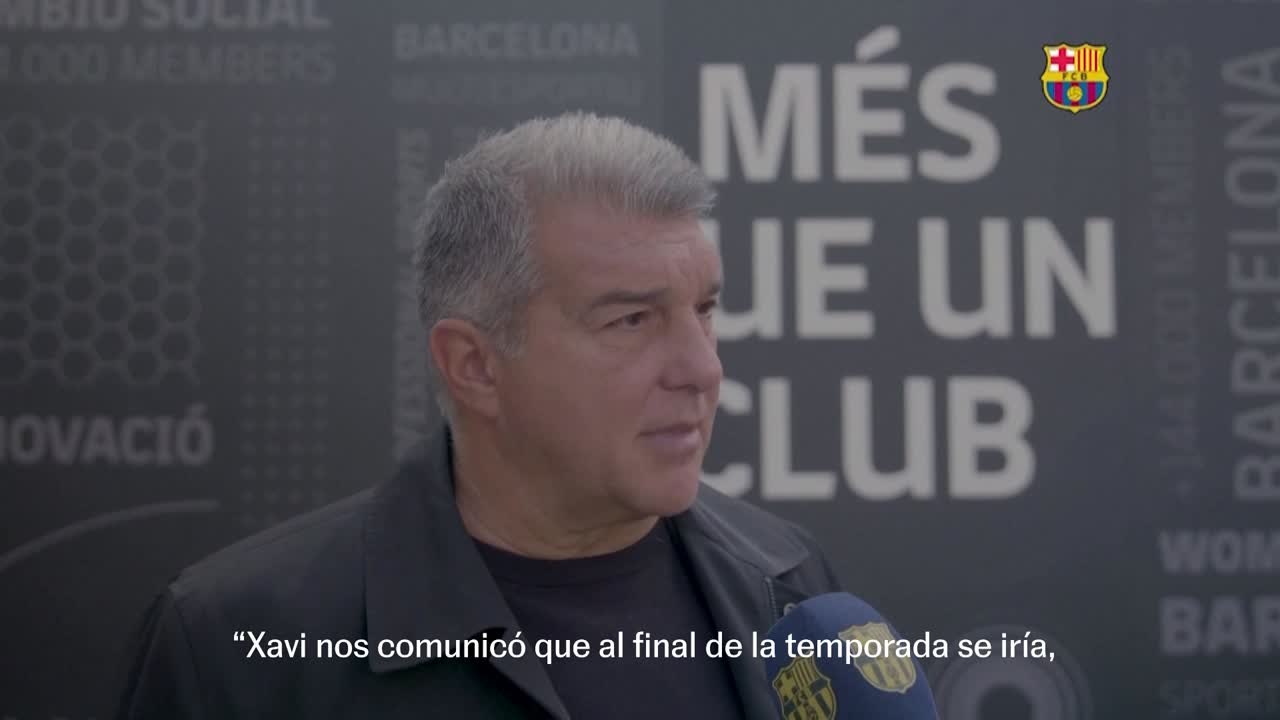 Laporta sobre Xavi
