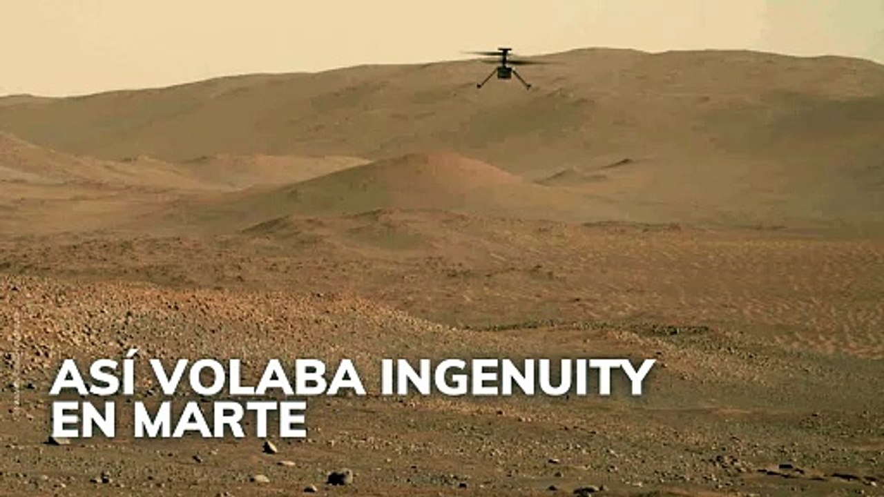 Así volaba Ingenuity en Marte