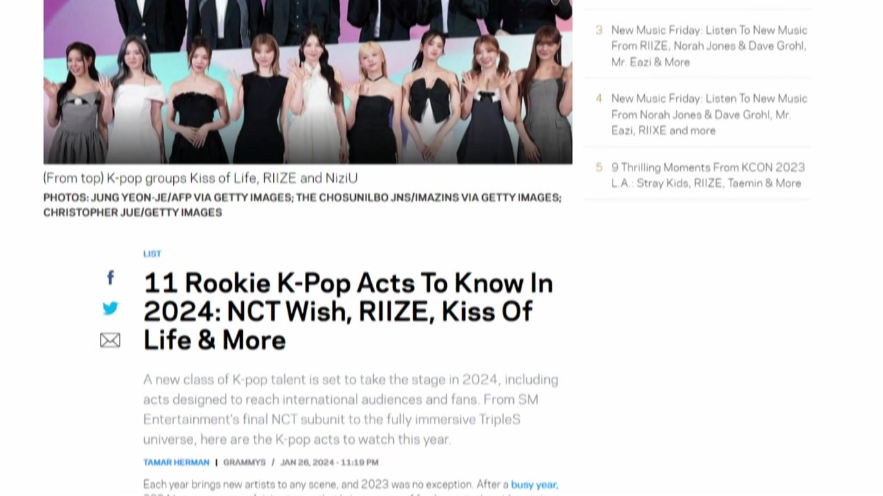 美 그래미, 올해 주목할 만한 K-팝 신인 11팀 선정 / YTN