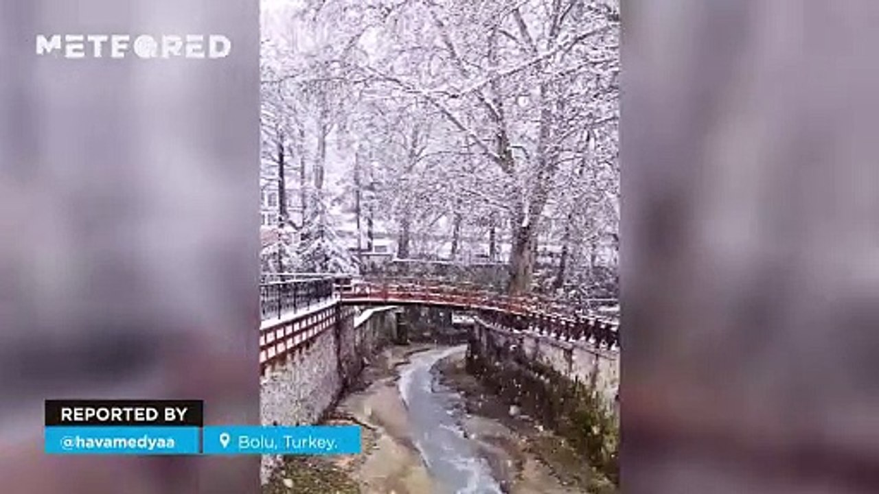 Significant snowfall in northwestern Turkey