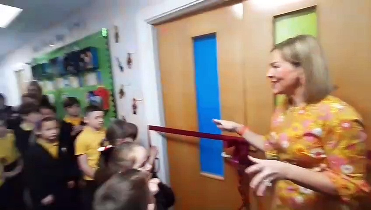 Children react to the 'amazing' enchanted forest library their fundraising created