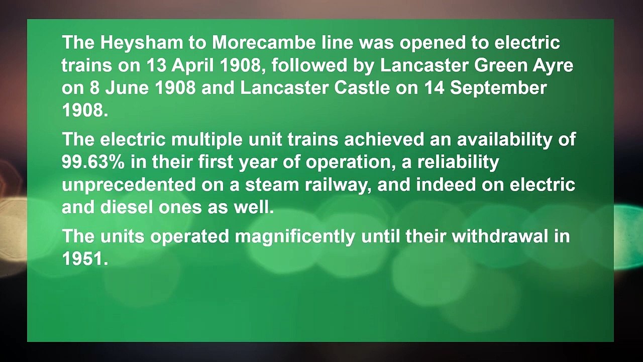 Lancaster, Morecambe and Heysham Electrification History