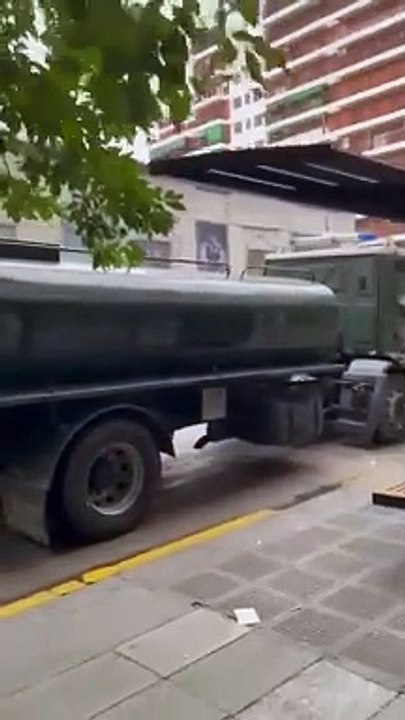 El despliegue de Gendarmería.