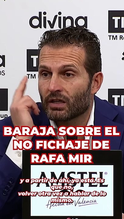 Baraja, sobre el no fichaje de Rafa Mir