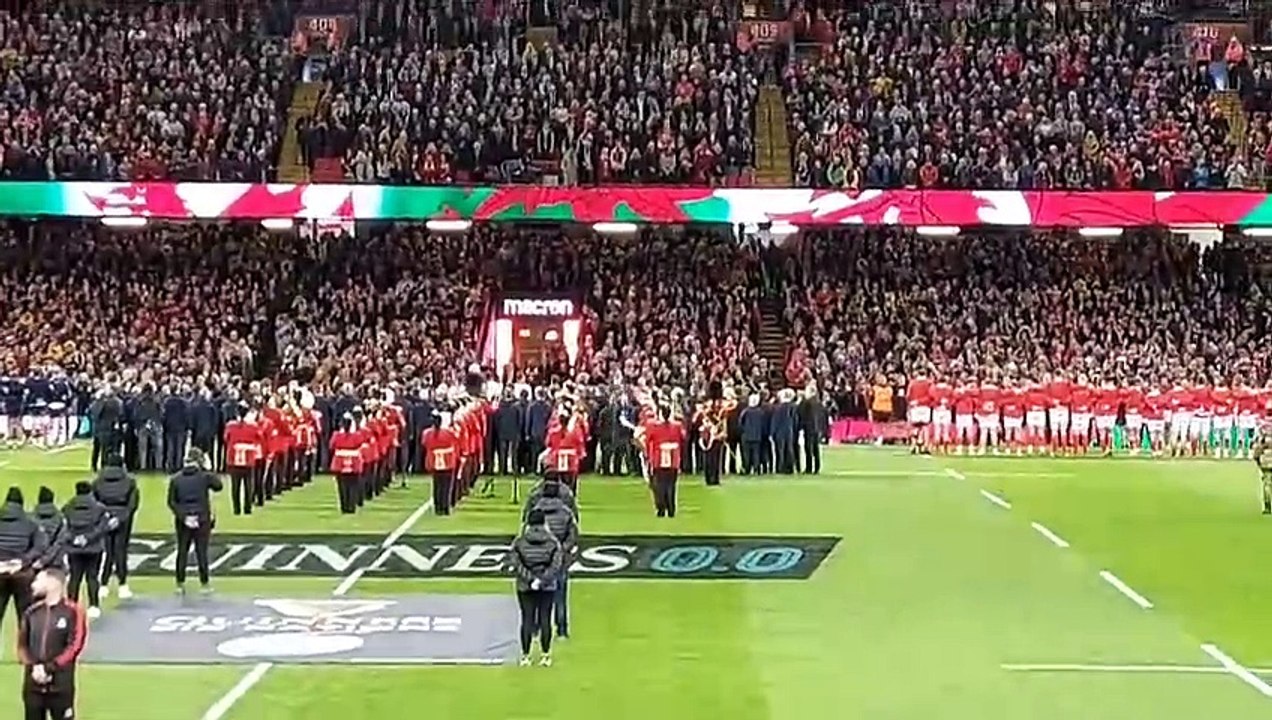 Wales v Scotland anthems