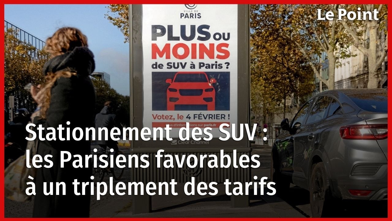Stationnement des SUV : les Parisiens favorables à un triplement des tarifs