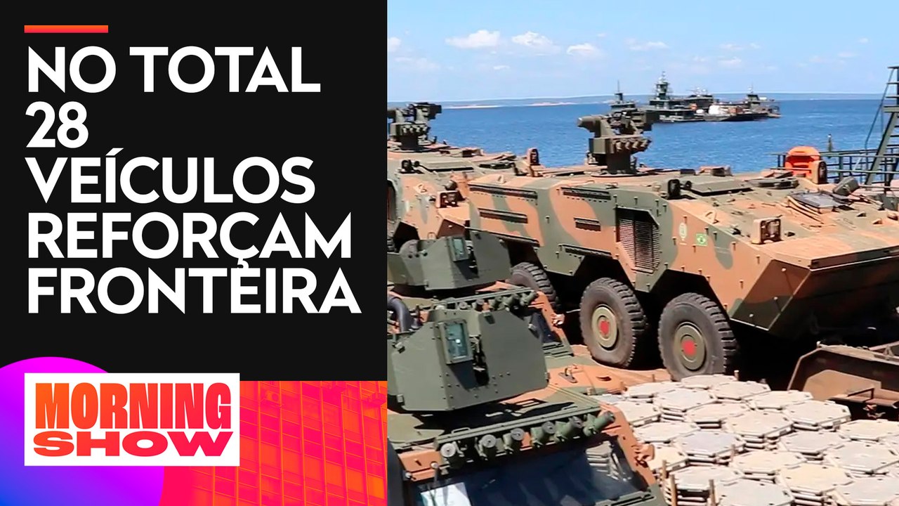 Chegam a Roraima mais 14 blindados do Exército