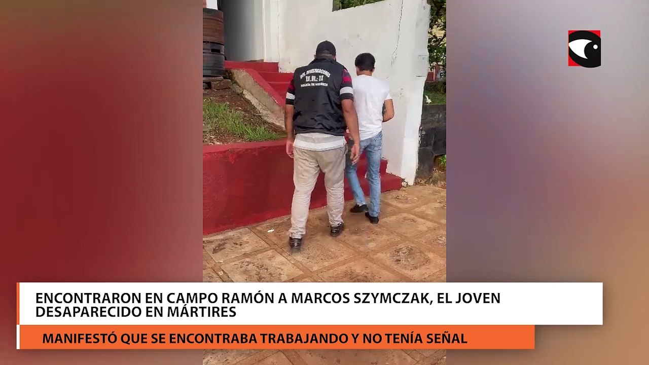Encontraron en Campo Ramón a Marcos Szymczak, el joven desaparecido en Mártires