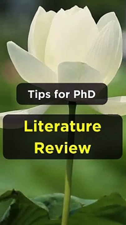 Tips for literature review