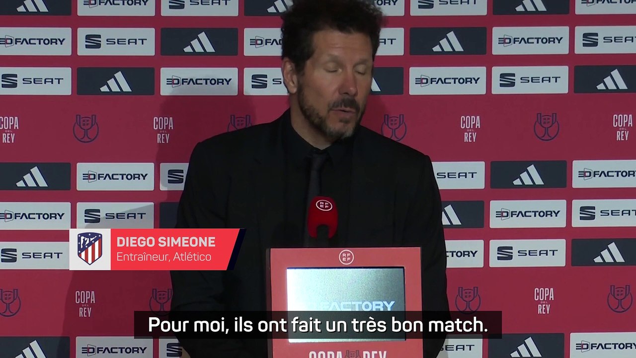 Simeone : "Il ne faut pas s'inquiéter, c'est comme ça"
