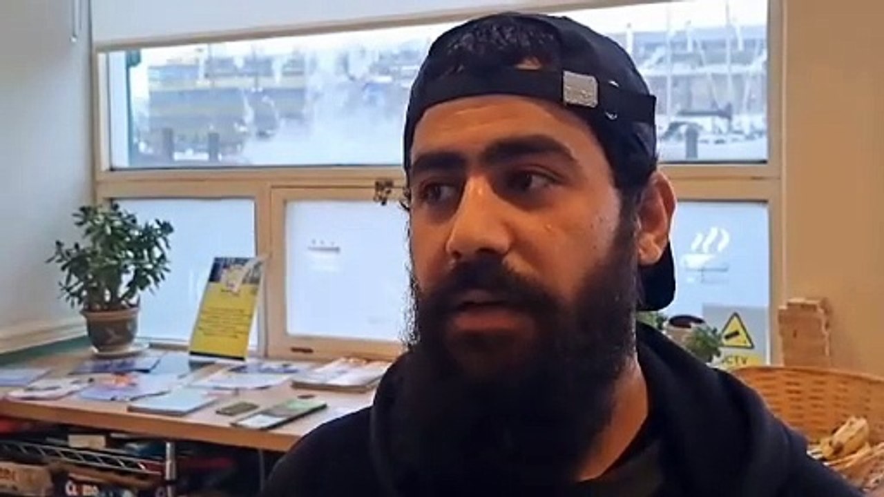Asylum seeker Alaa Eldin speaks to KentOnline in Dover
