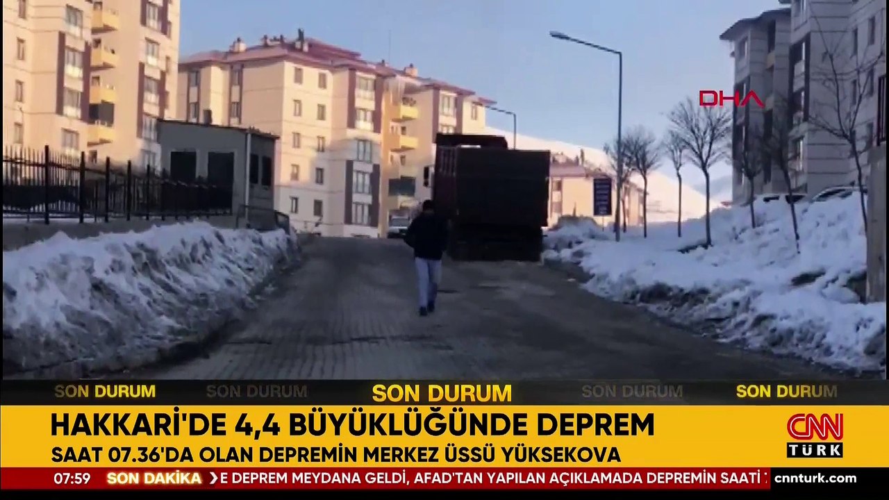 Son dakika... Hakkari'de 4.4 büyüklüğünde deprem!