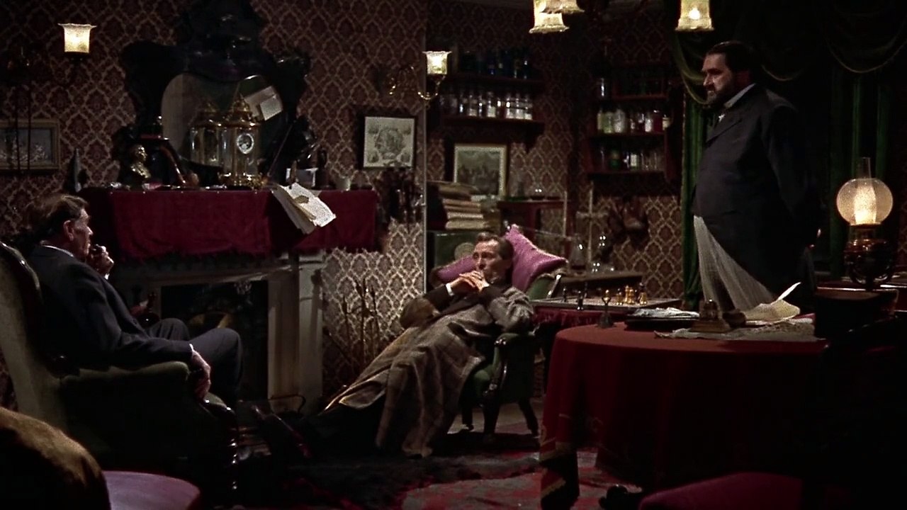 "Le Chien des Baskerville" de Terence Fisher avec Christopher Lee et Peter Cushing