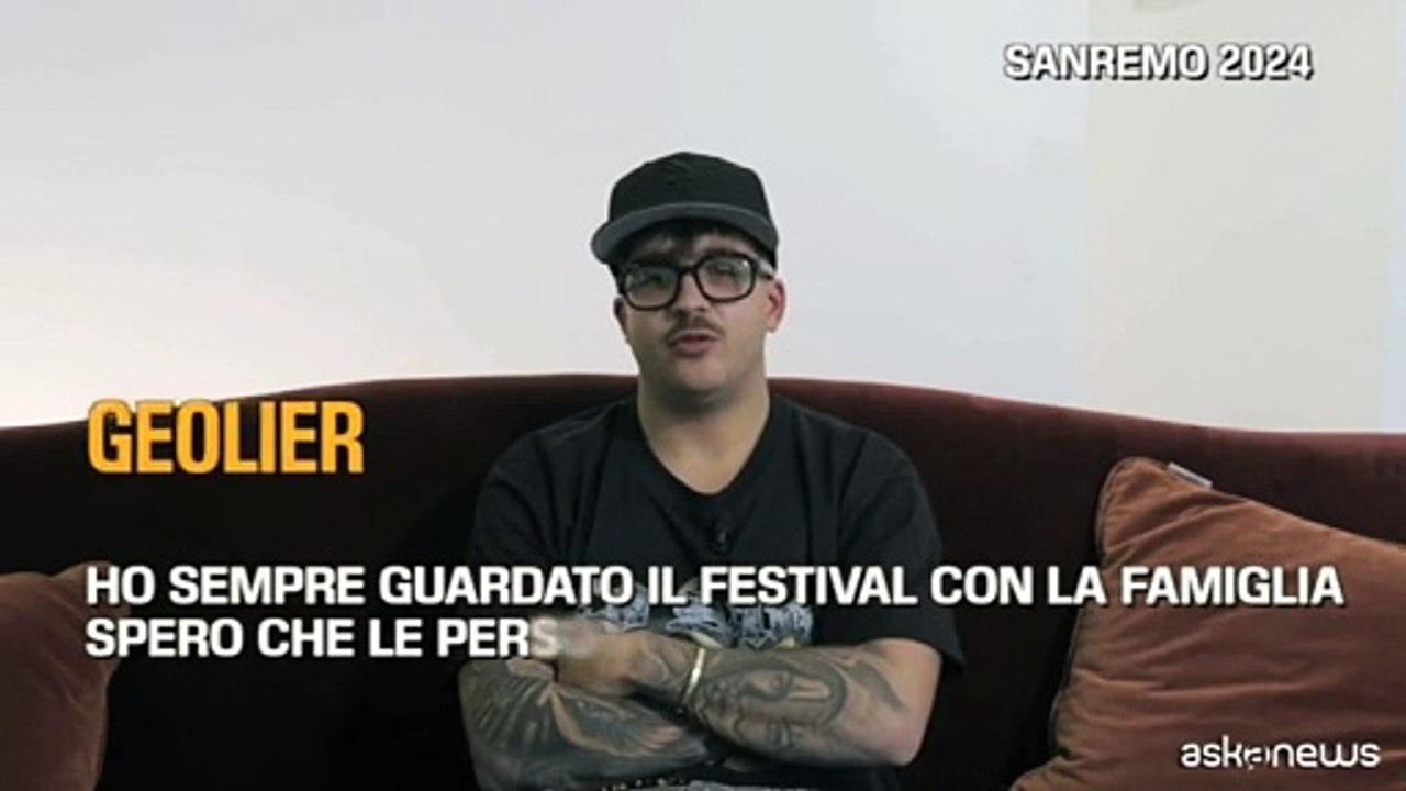 Sanremo, Geolier l'outsider ? secondo: spero che la gente capisca ci? che dico