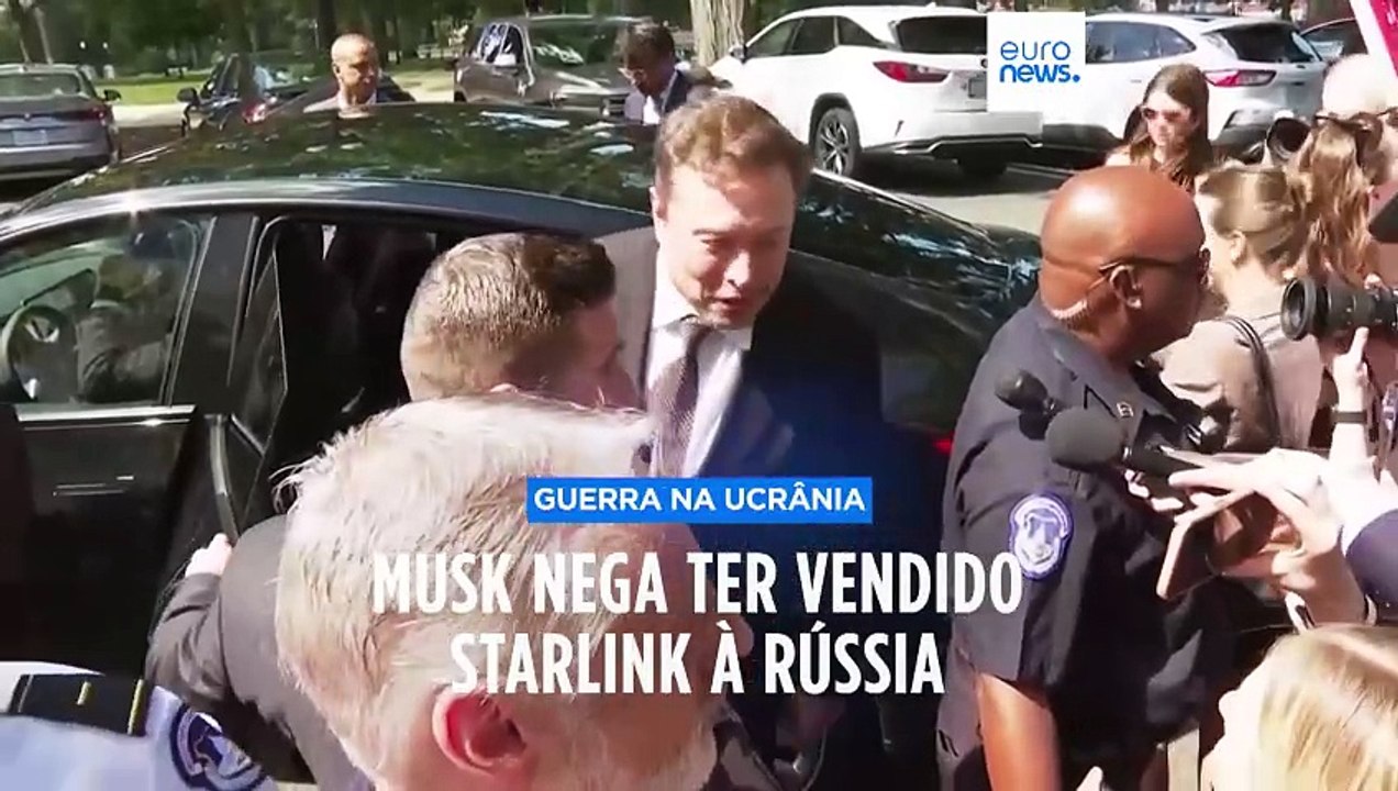Kremlin e Elon Musk negam uso de satélites Starlink na Rússia