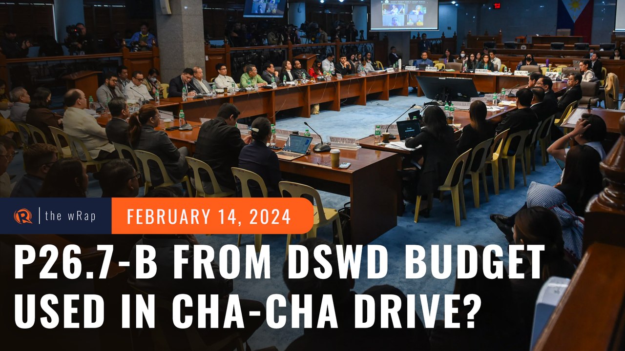 Magic? P26.7 billion inserted in 2024 DSWD budget allegedly used for Cha-Cha drive