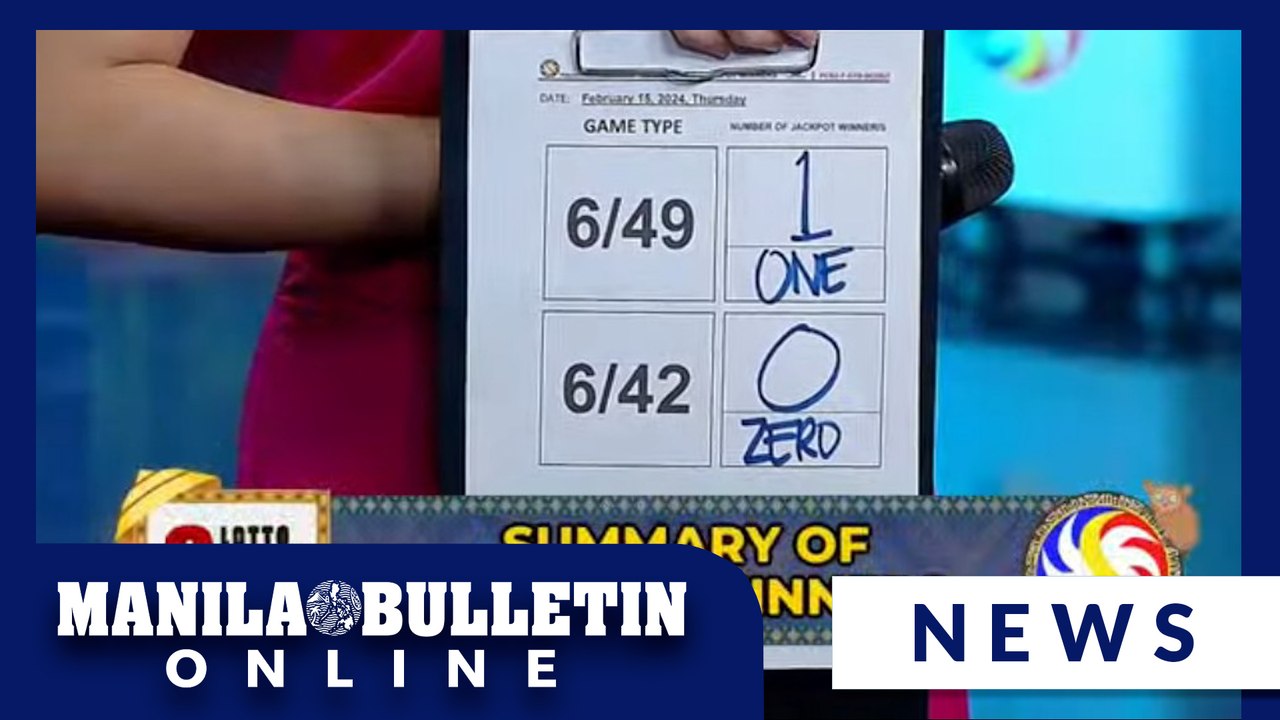 Solo bettor wins P64-M Super Lotto jackpot in Feb. 15 draw