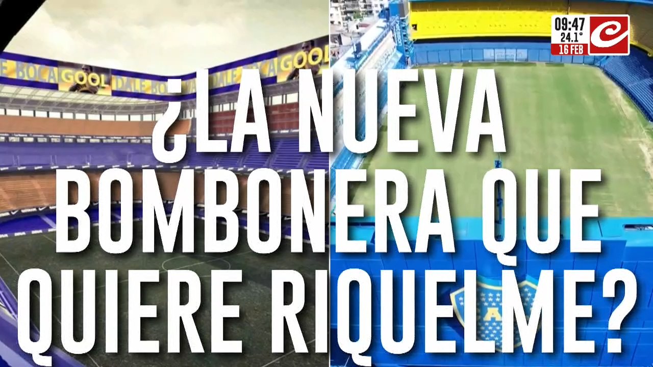 Riquelme propone agrandar la Bombonera