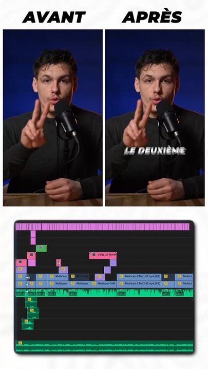 Montage avant vs après…