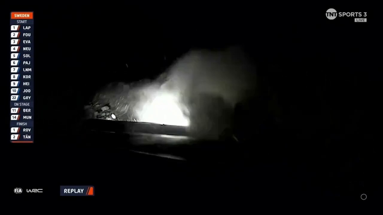 WRC Sweden 2024 SS15 Munster Crashes