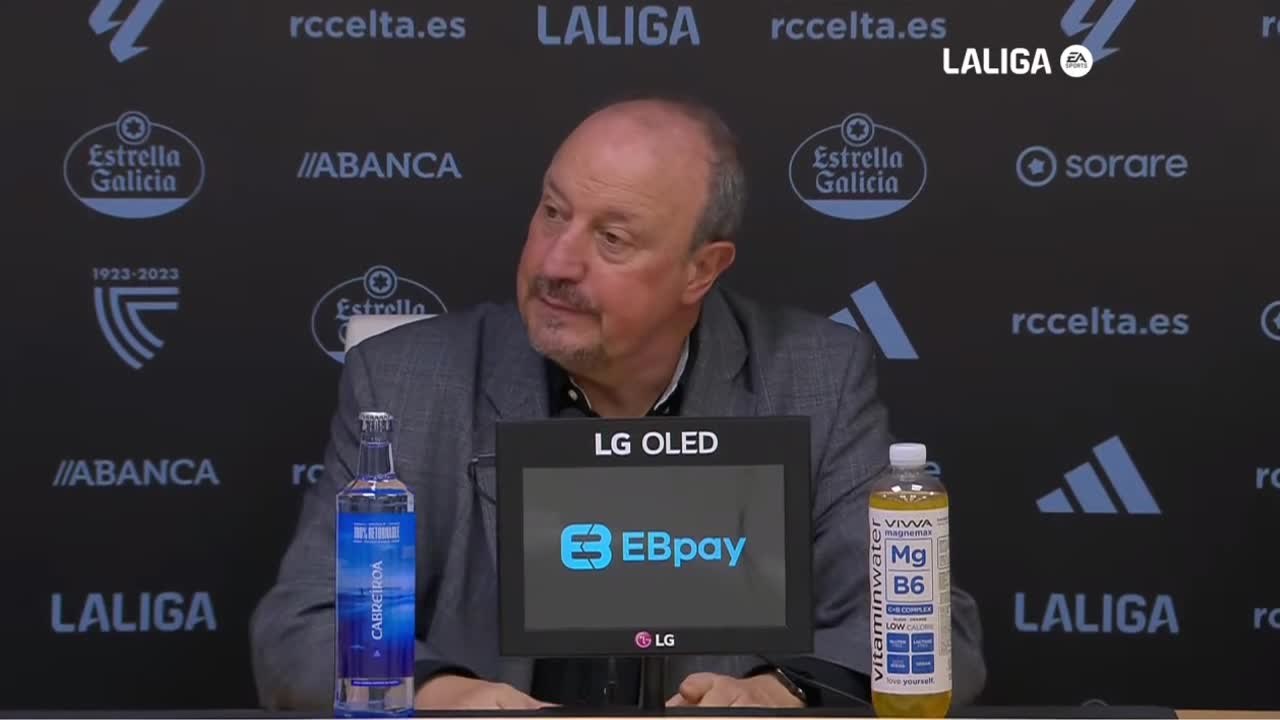 Rueda de prensa de Benítez tras el Celta - Barcelona