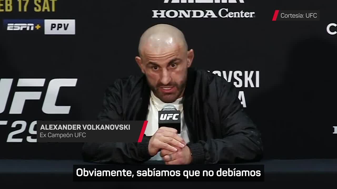 Volkanovski pide una revancha inmediata: "Me lo merezco"