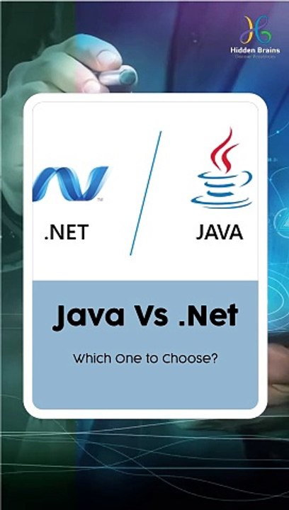 Java Vs .Net: Which One to Choose? #JavaVsDotNet #HiddenBrains #webdevelopment