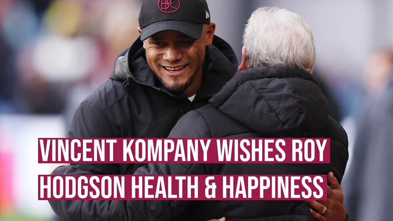 Vincent Kompany honoured to have shared the touchline with Roy Hodgson
