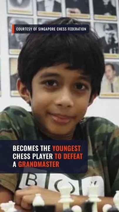 8-year-old chess prodigy becomes youngest to beat grandmaster