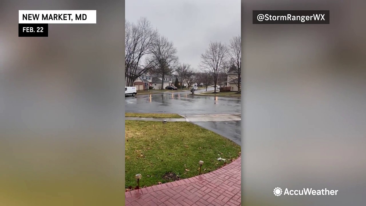Hail and heavy rain sweep from the Midwest to the East Coast