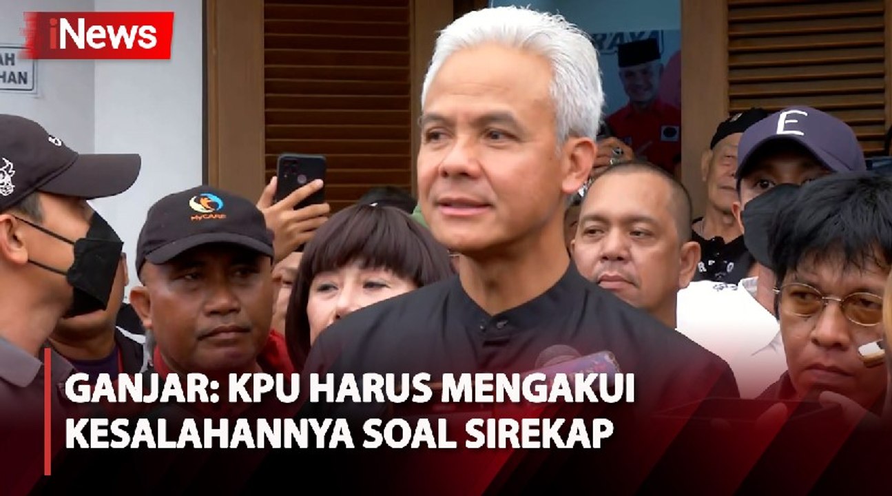 Sebut Sirekap sebagai Kegagalan, Ganjar: KPU Harus Mengakui Kesalahannya