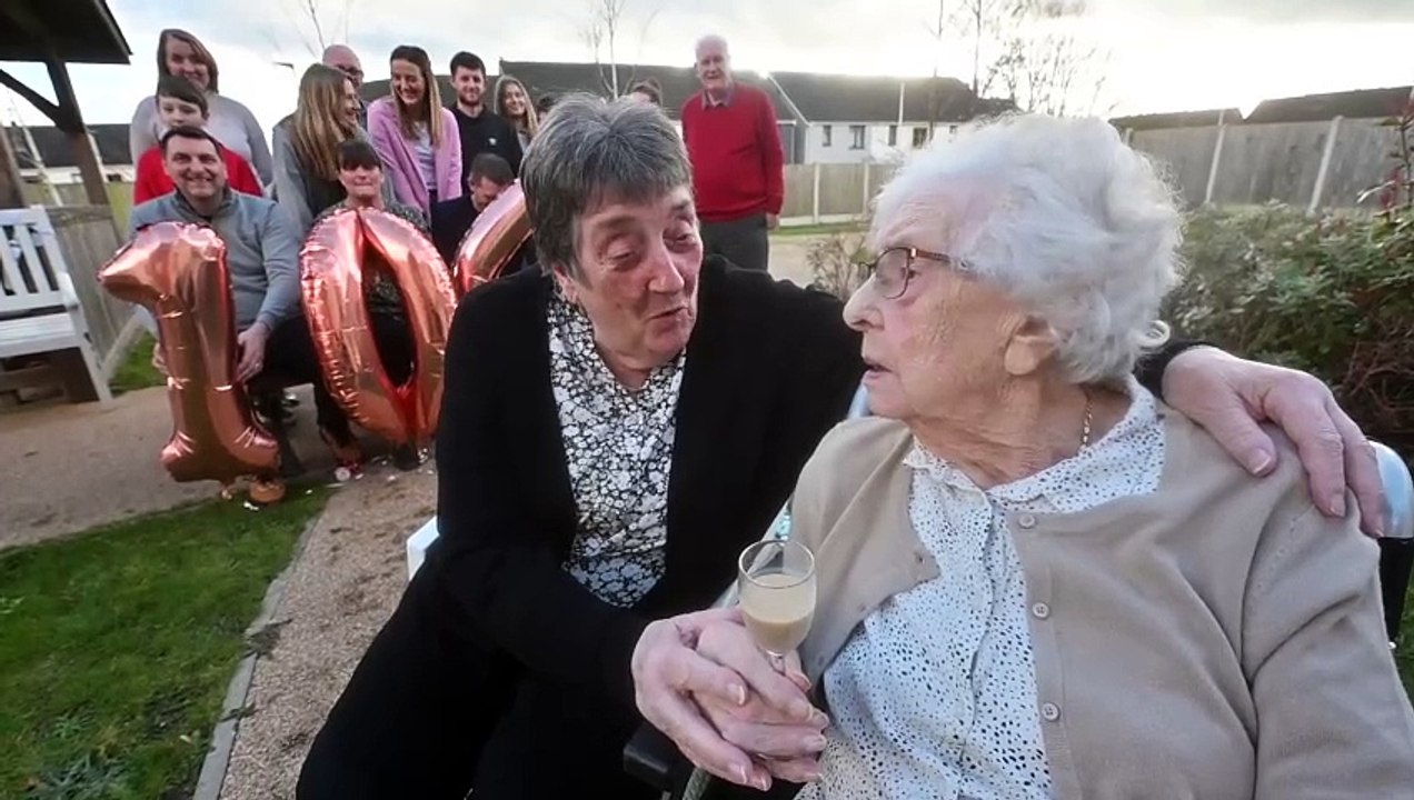 A tipple a day and bit of hard work is the key to a long life, says 104-year-old Hilda