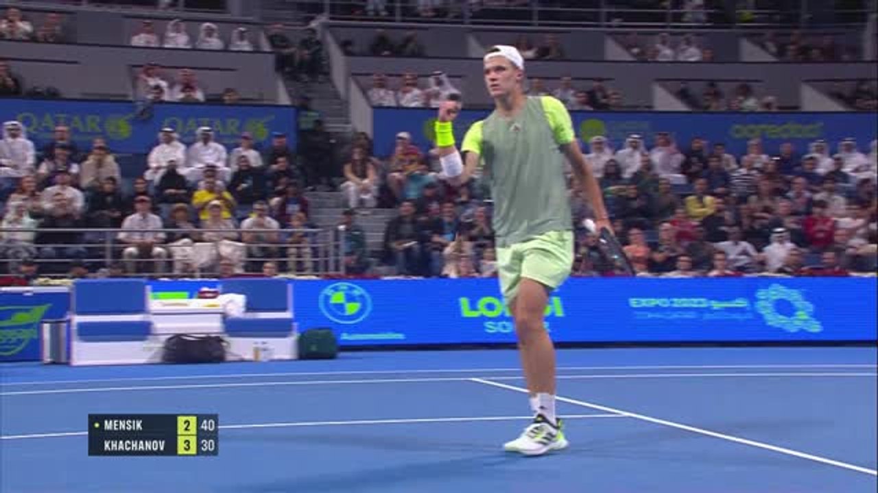 Doha - Khachanov triomphe de Mensik