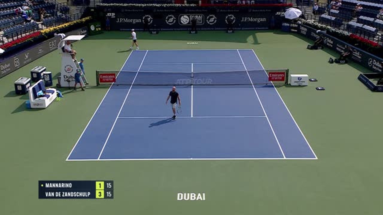 Dubaï - Mannarino battu d'entrée par Van de Zandschulp