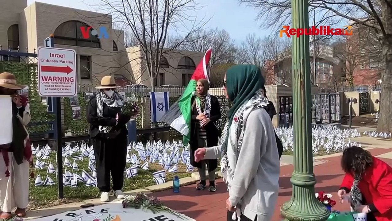 Tolak Perang di Gaza, Tentara AS Bakar Diri di Kedubes Israel