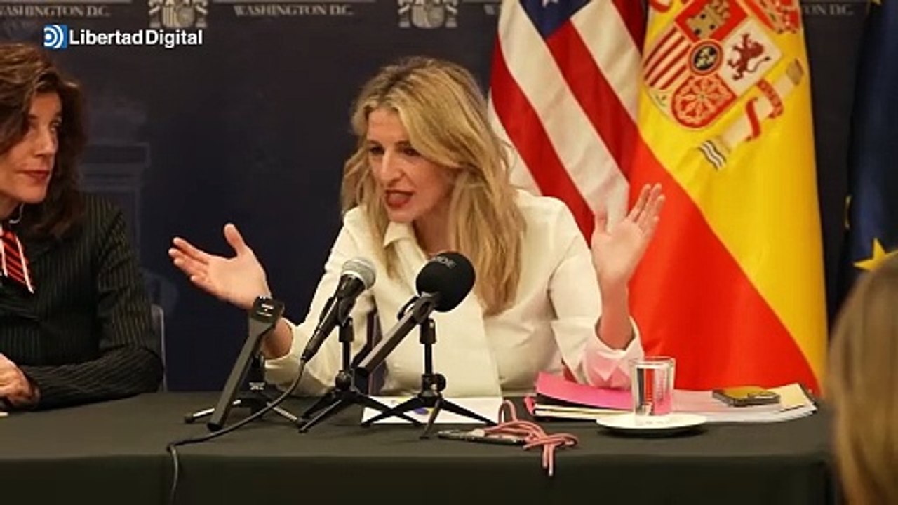 El surrealista e hilarante discurso de Yolanda Díaz: "Los algoritmos no andan solos por la calle"