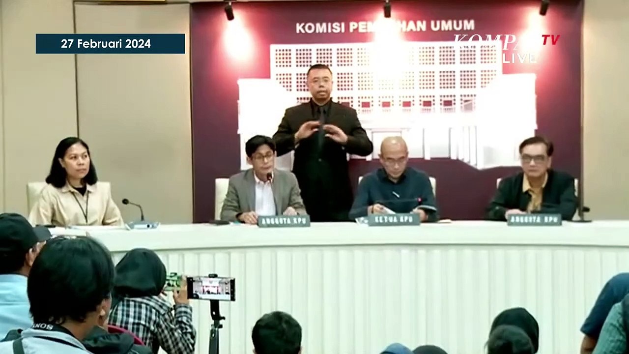 [FULL] Keterangan KPU Terkait Update Rekapitulasi Real Count Pemilu 2024 hingga Temuan Data Anomali