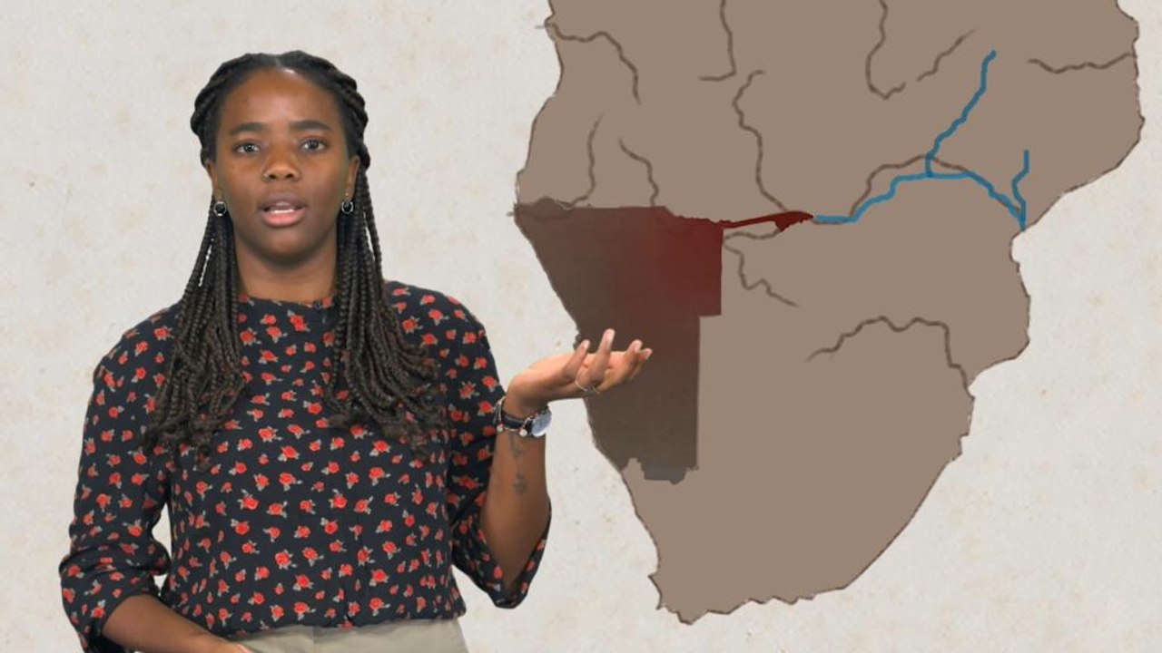 Why does Namibia have a panhandle?