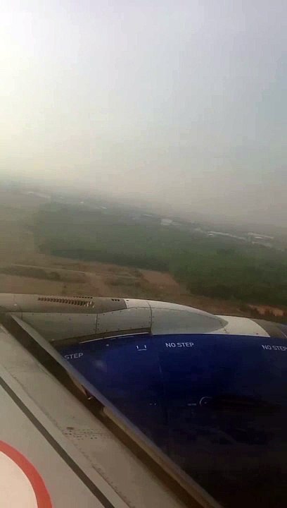 indigo flight landing