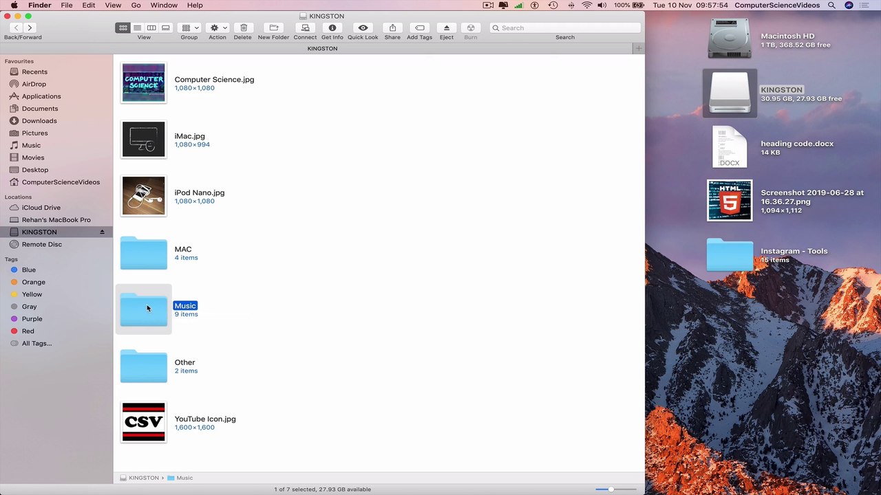 How to TRANSFER Music Files from a USB to a Mac - Basic Tutorial | New