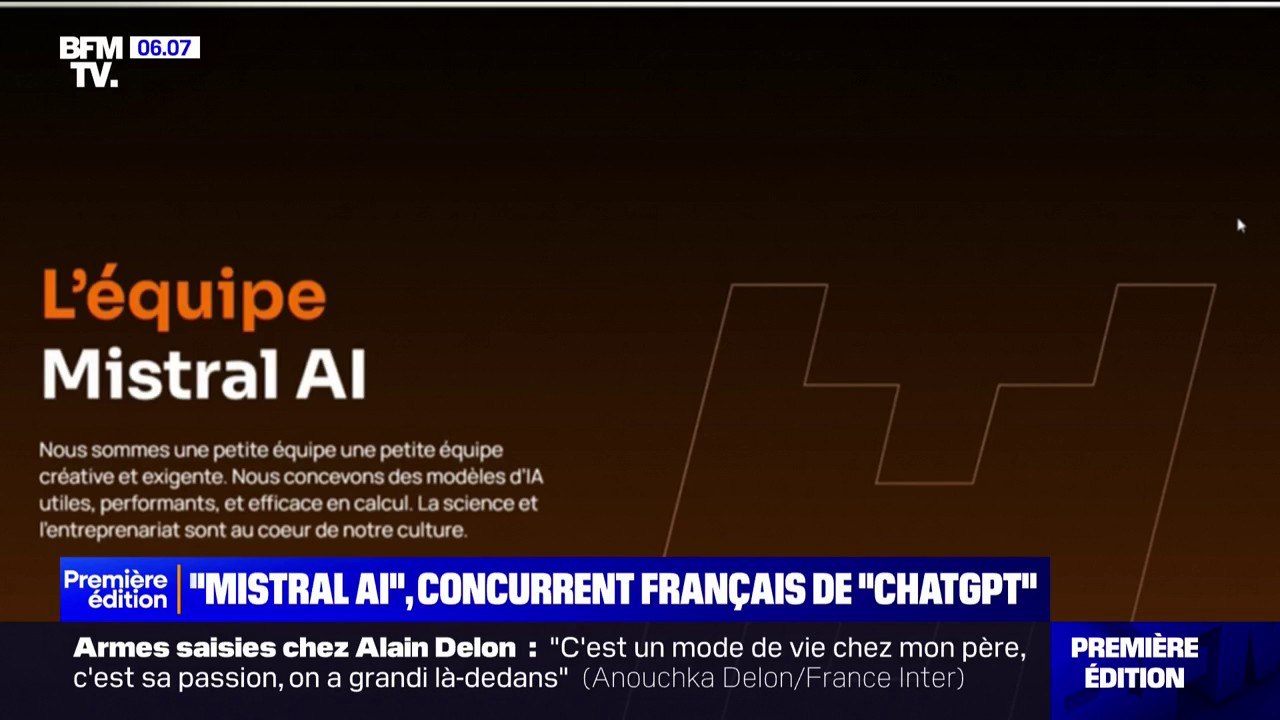 "Mistral AI", l'intelligence artificielle française qui concurrence "Chat GPT"
