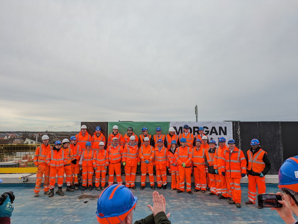Northumberland Line: Rail Minister Huw Merriman visits Newsham Station construction site to see progress