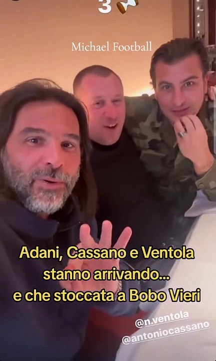 Adani, Cassano e Ventola, la vendetta (con insulti) su Bobo Vieri