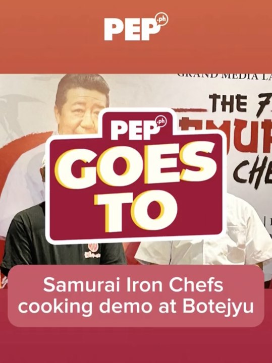 Samurai Iron Chefs cooking demo at Botejyu | PEP Goes To
