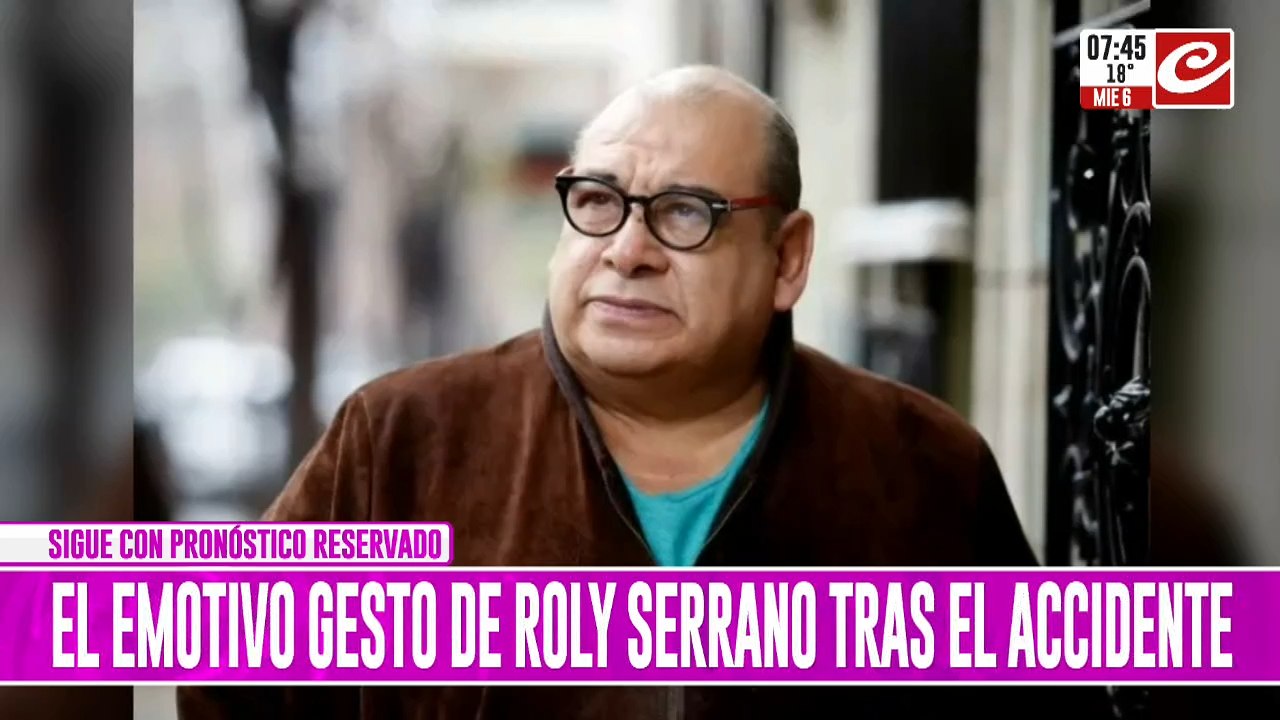 El emotivo gesto de Roly Serrano tras el accidente