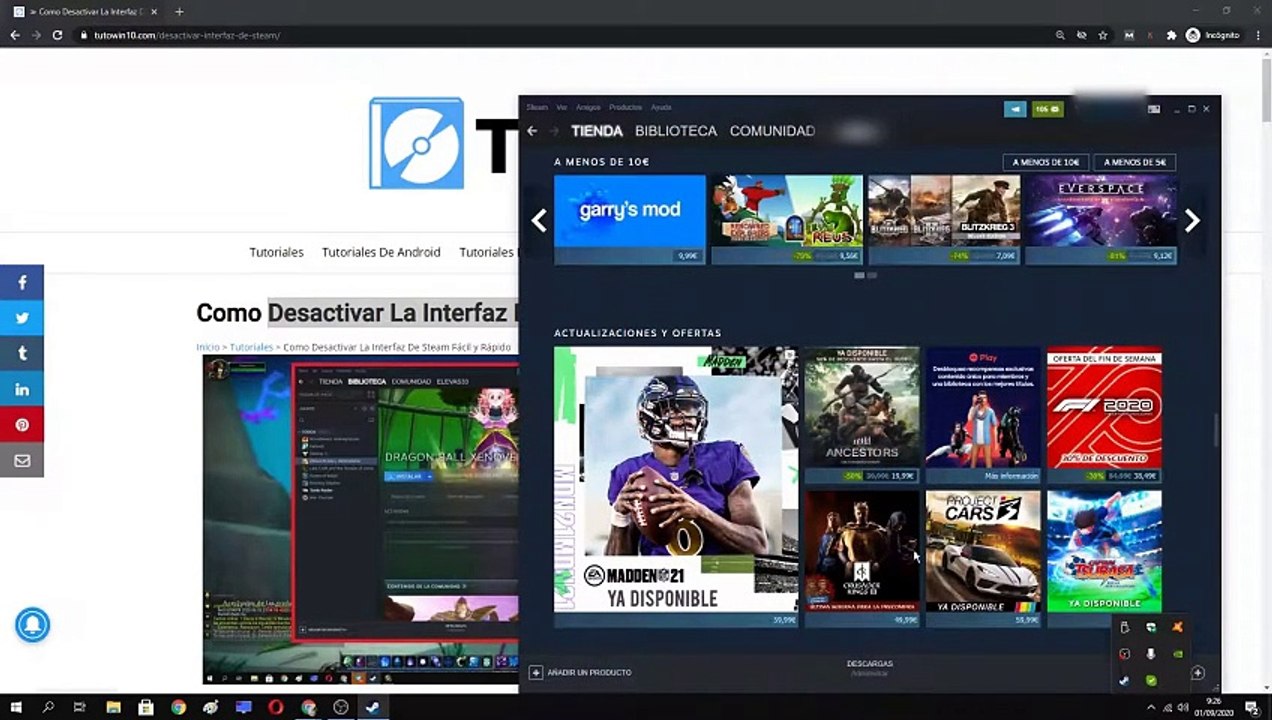  Cómo DESACTIVAR la INTERFAZ de STEAM FÁCIL y RÁPIDO
