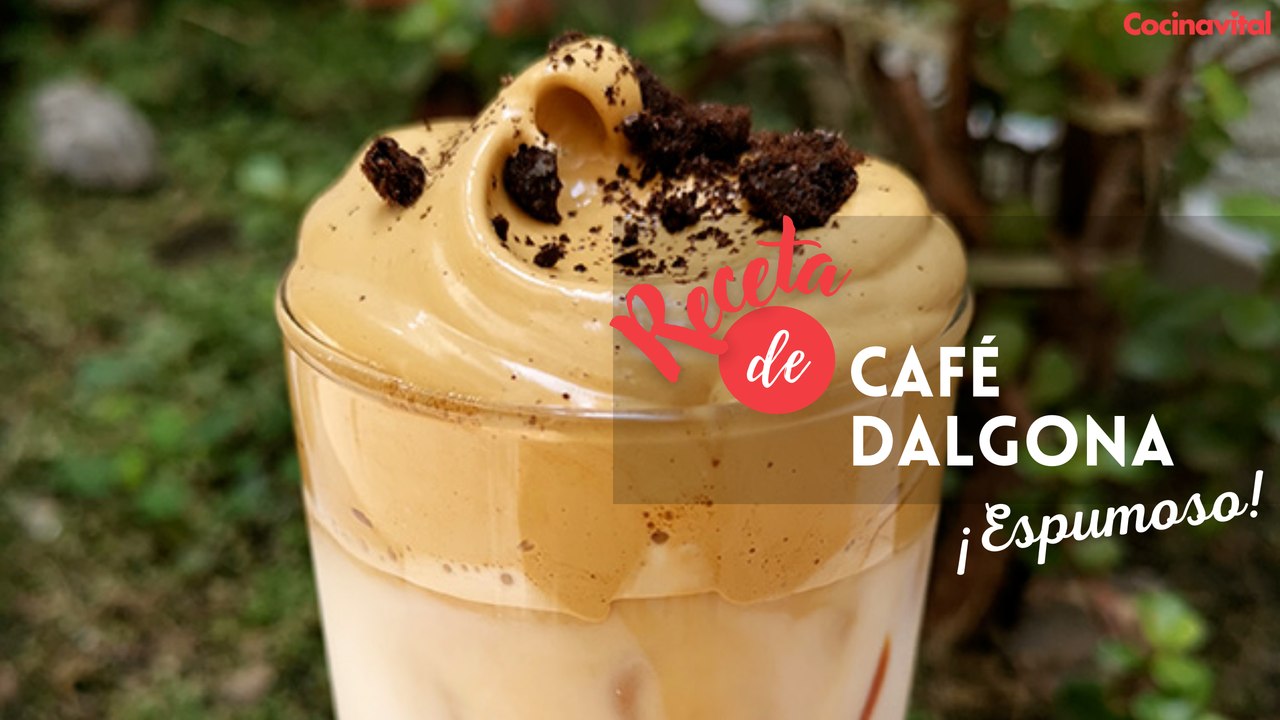 Café Dalgona espumoso