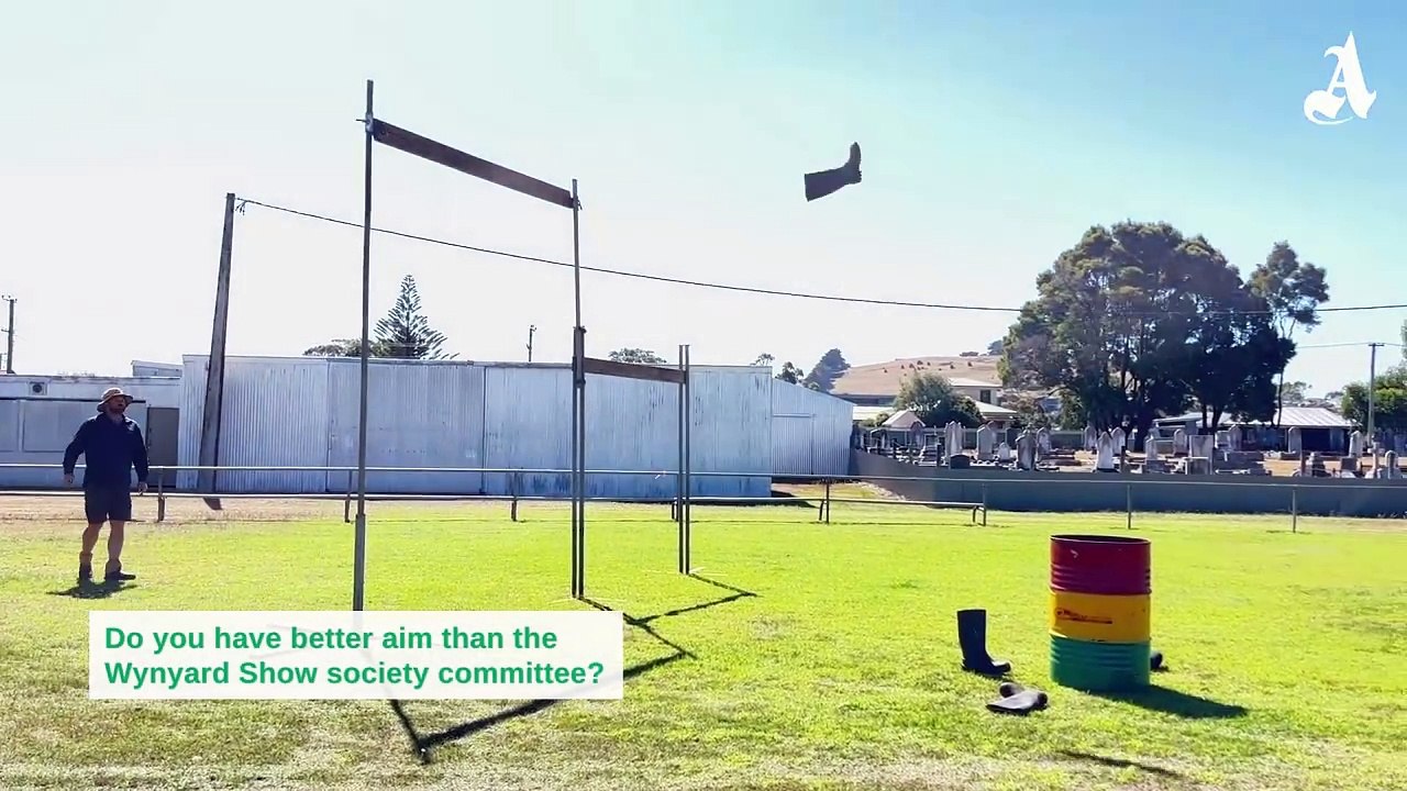Wynyard Show gumboot tossing competition | March 8, 2024 | The Advocate