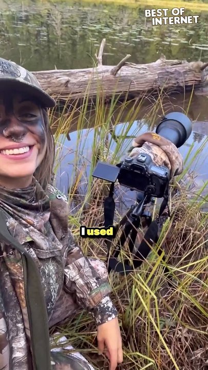 Nature's Delight | Grizzly Bear's Adorable Playtime in the Water!