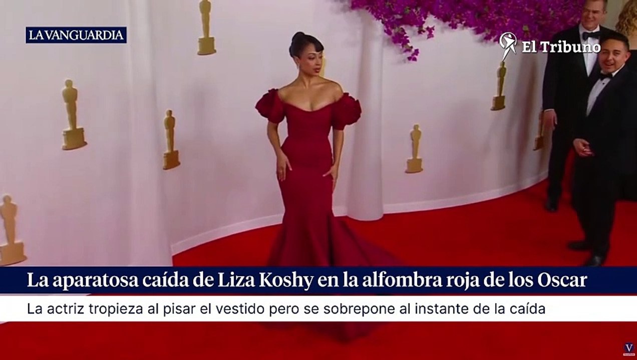 Caída de la actriz Liza Koshy